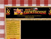 Tablet Screenshot of dixiessmokehouse.com